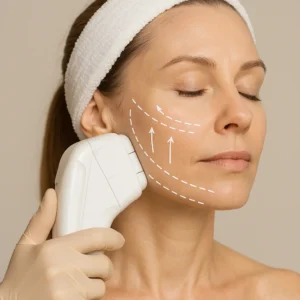 Woman having HI-FU to reduce wrinkles call LA LIPO Blackwall Now!